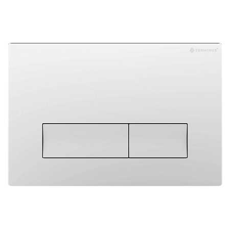Клавиша смыва для инсталляции Terminus Classic кнопка прямоугольник цвет белый Сыктывкар - фото 1