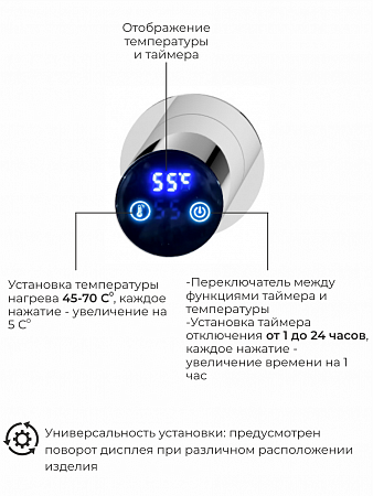 Рондо П2 350х760 электро Полотенцесушитель TERMINUS Нержавеющая сталь Сыктывкар - фото 5
